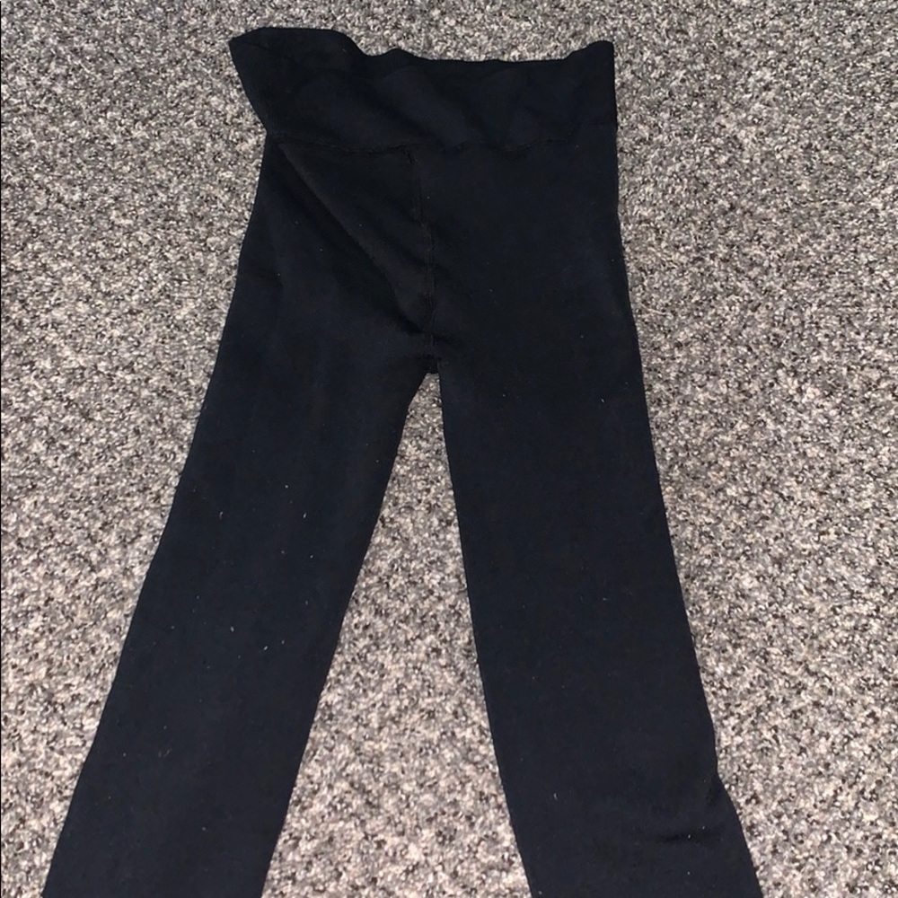 Black leggings. Thick